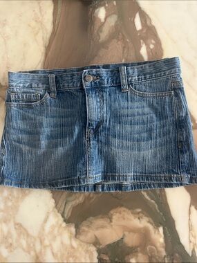 Denim Mini Skirt - Blue